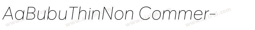 AaBubuThinNon Commer字体转换